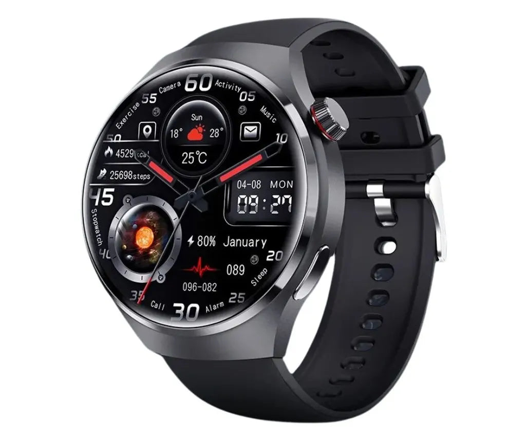 AOVO GT4 PRO okosóra, 1.6"" AMOLED HD kijelző, Bluetooth 5.0, IP68, hívás, NFC Pay, zene