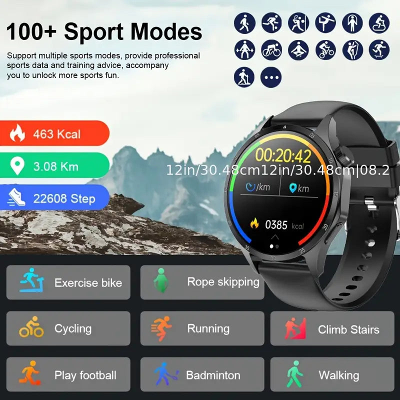 AOVO GT5 Pro Okosóra – 3,86 cm HD kijelző, AI, hanghívás, GPS, 100+ sportmód