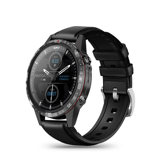 AOVO GT45 Magyar Nyelvű Okosóra – Pulzus-, Vérnyomás-, Véroxigénszint-, Vércukorszint- és EKG-mérés, Bluetooth Hívás, AMOLED Kijelző, Fekete