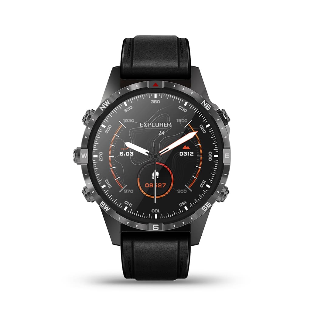 AOVO GT45 Magyar Nyelvű Okosóra – Pulzus-, Vérnyomás-, Véroxigénszint-, Vércukorszint- és EKG-mérés, Bluetooth Hívás, AMOLED Kijelző, Fekete