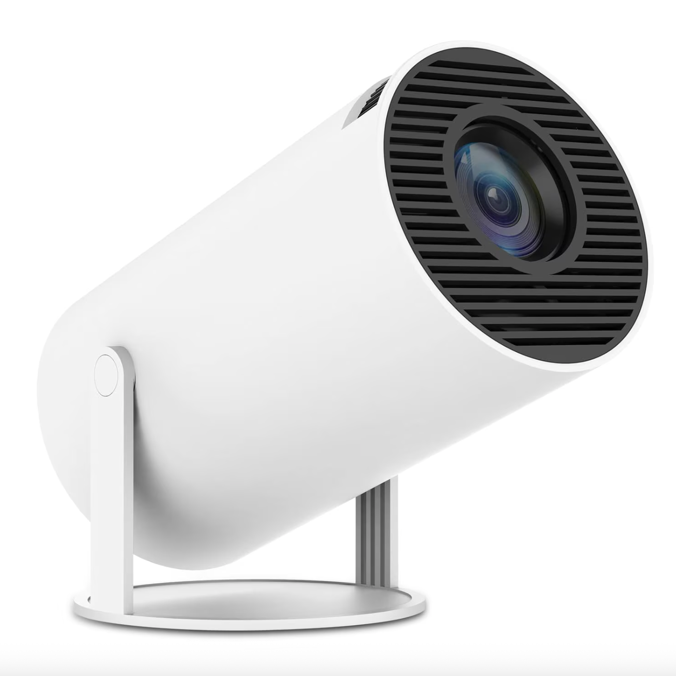 AOVO hordozható HD projektor, 200 ANSI, Bluetooth, Android TV, Fehér