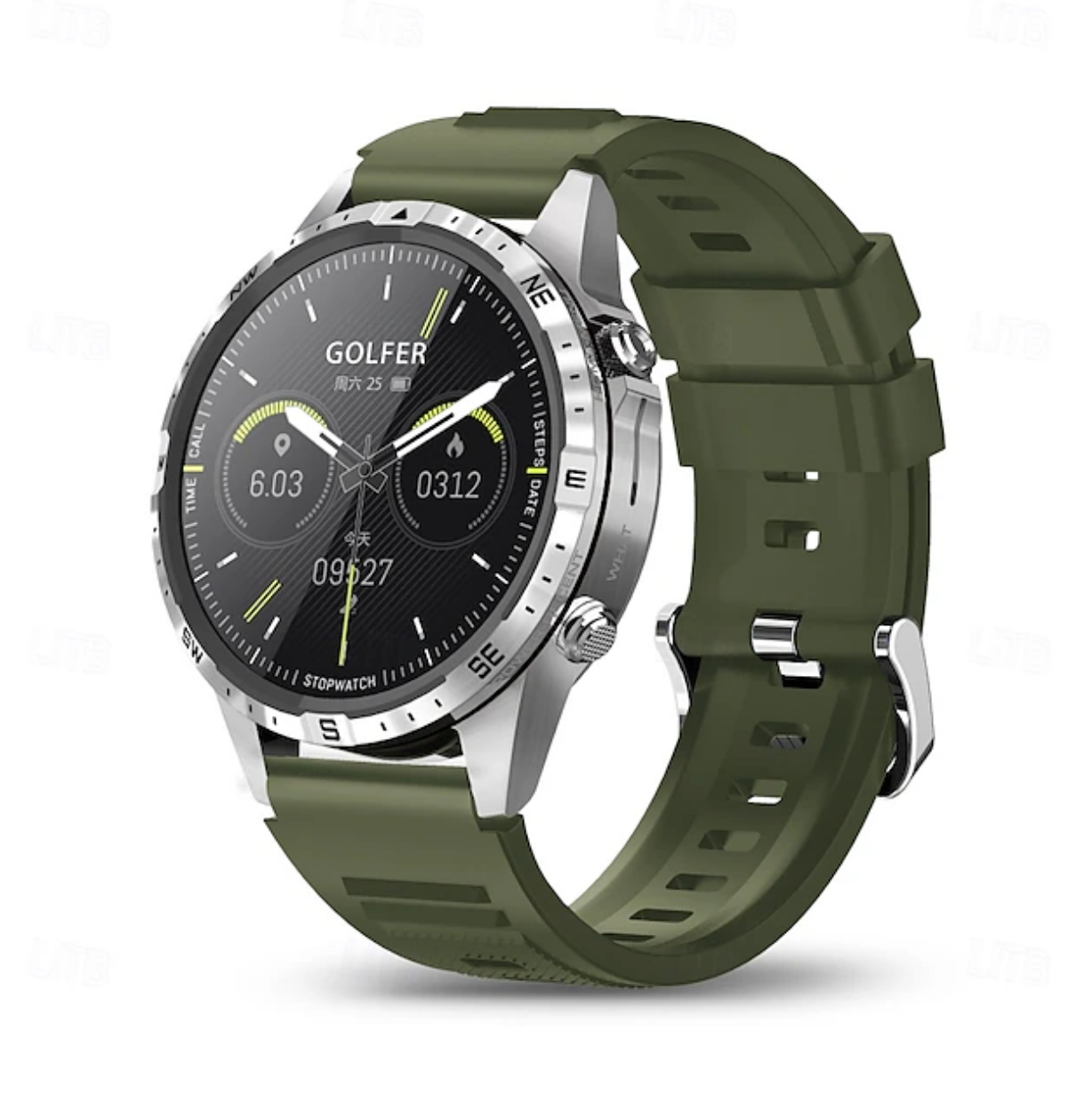 AOVO GT45 Magyar Nyelvű Okosóra – Pulzus-, Vérnyomás-, Véroxigénszint-, Vércukorszint- és EKG-mérés, Bluetooth Hívás, AMOLED Kijelző, Fekete