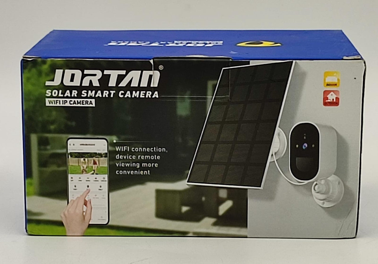 Jortan 8185XM Napelemes WiFi Biztonsági Kamera – 2K HD, Éjjellátó, Mozgásérzékelés, Kétirányú Hang, IP66 Vízálló Kültéri Kamera