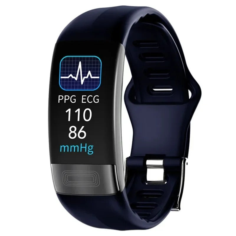 AOVO P11 Plus EKG Okoskarkötő Automata Vérnyomásmérő Pulzusmérő Véroxigén-mérő funkcióval