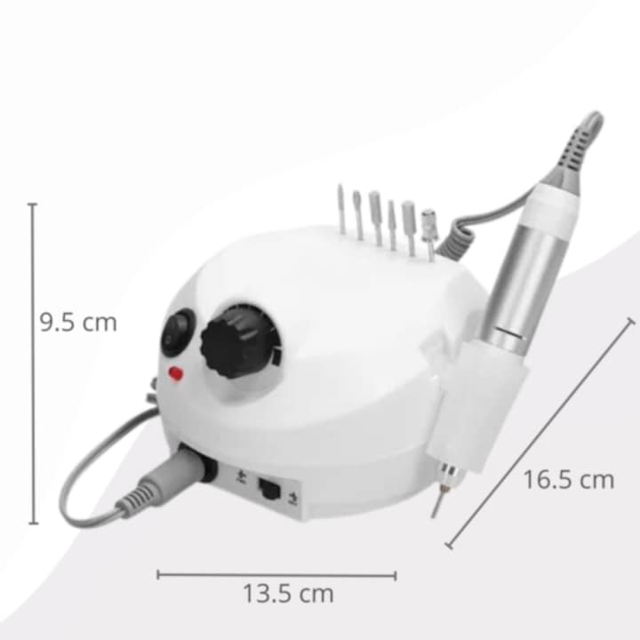 Fehér Nail Drill Professzionális Elektromos körömcsiszoló