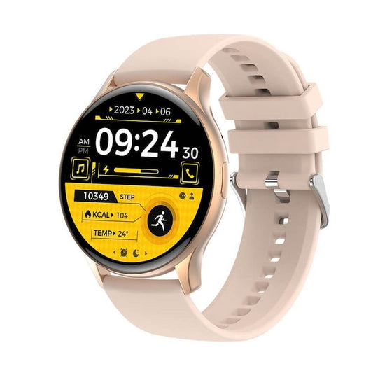 AOVO HK89 okosóra, AMOLED, 46 mm, NFC, BT hívás, 100+funkció, rózsaszín