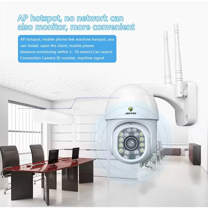 AOVO IP Tér Megfigyelő Biztonsági Kamera Wi-Fi 1080p Full HD Vízálló, Mikrofonnal