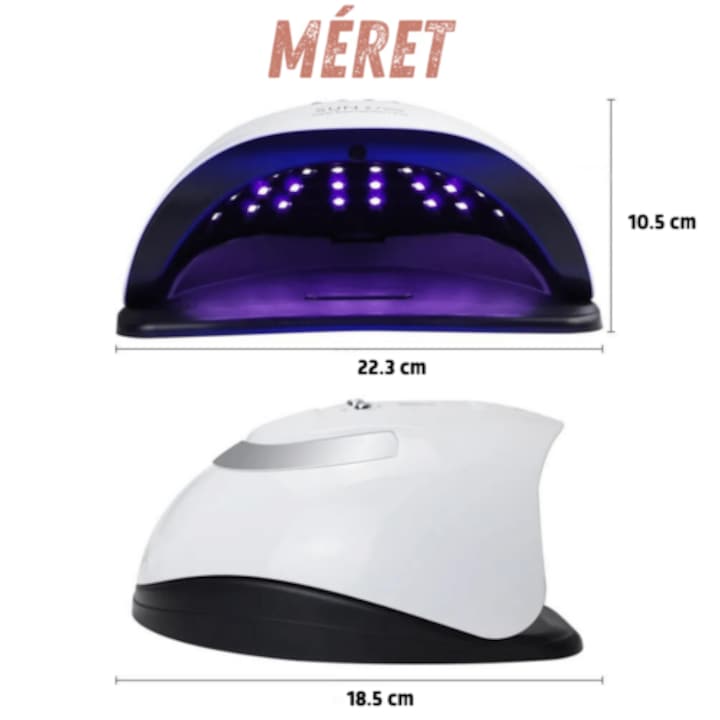 SUN x7 Max műkörmös lámpa 220W 57 db UV/LED