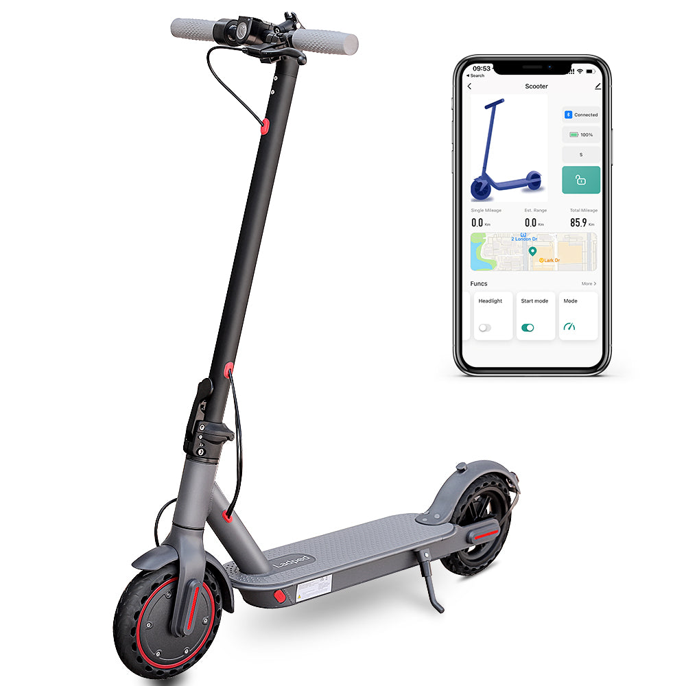 LADPED LP80 (ES80) Elektromos Roller – 350W Motor, 31 km/h Sebesség, 8.5" Defektmentes Kerekek, SMART App
