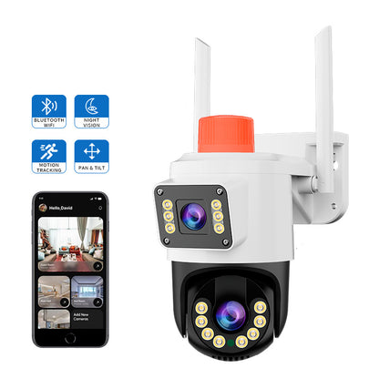 Jortan JT-9689 Dual WiFi Térfigyelő Kamera – 4MP, 360° PTZ