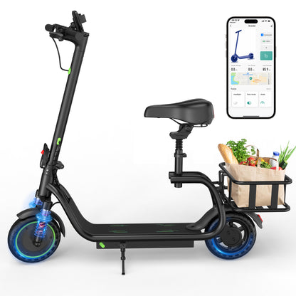 AOVO T2 Elektromos Roller Üléssel és Kosárral – 350W, 5,2Ah