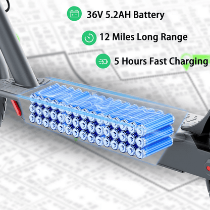 LADPED LP60 Elektromos Roller, 350W, 25 km/h, Összecsukható, IP65, Dupla Fék
