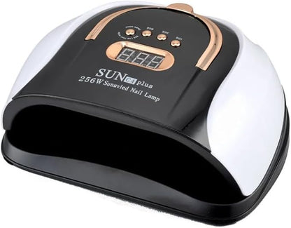 SUN C4 Plus Professzionális UV/LED Műkörmös Lámpa – 256W Extra Erő, 57 db LED, Okos Szenzor és Digitális Kijelző