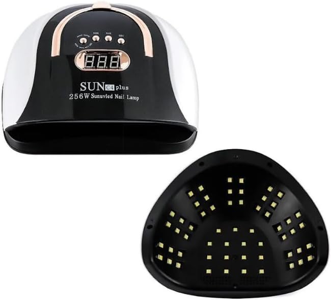 SUN C4 Plus Professzionális UV/LED Műkörmös Lámpa – 256W Extra Erő, 57 db LED, Okos Szenzor és Digitális Kijelző