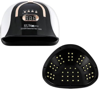 SUN C4 Plus Professzionális UV/LED Műkörmös Lámpa – 256W Extra Erő, 57 db LED, Okos Szenzor és Digitális Kijelző