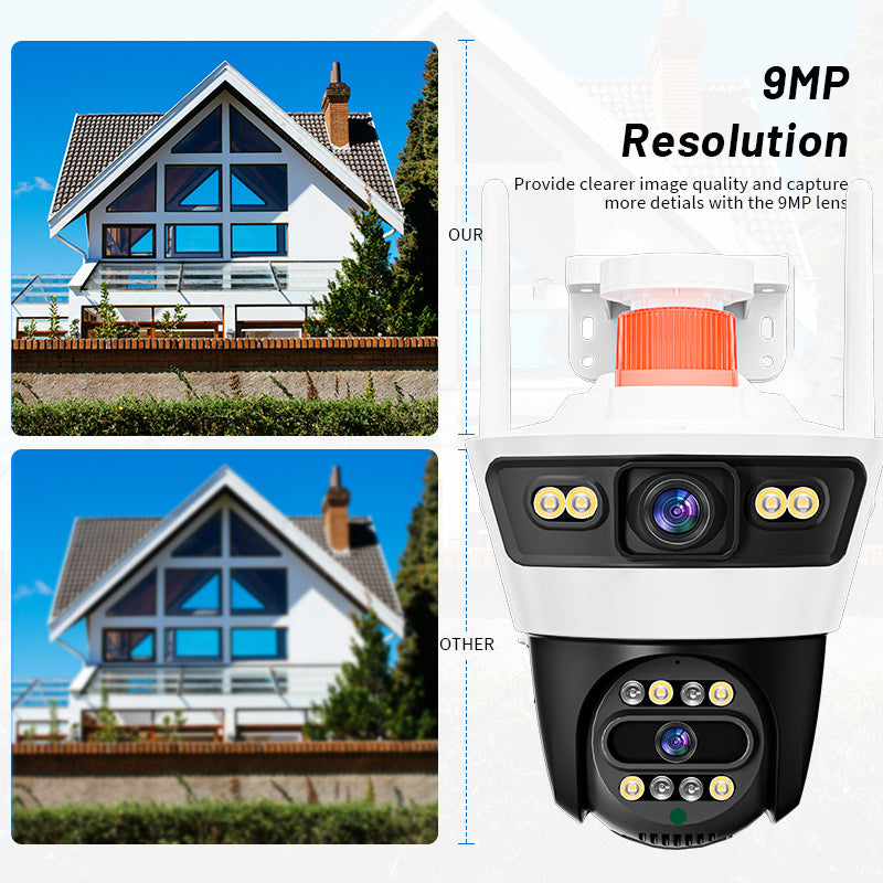 Jortan4 Dual WiFi Térfigyelő Kamera – 6MP, 360° PTZ