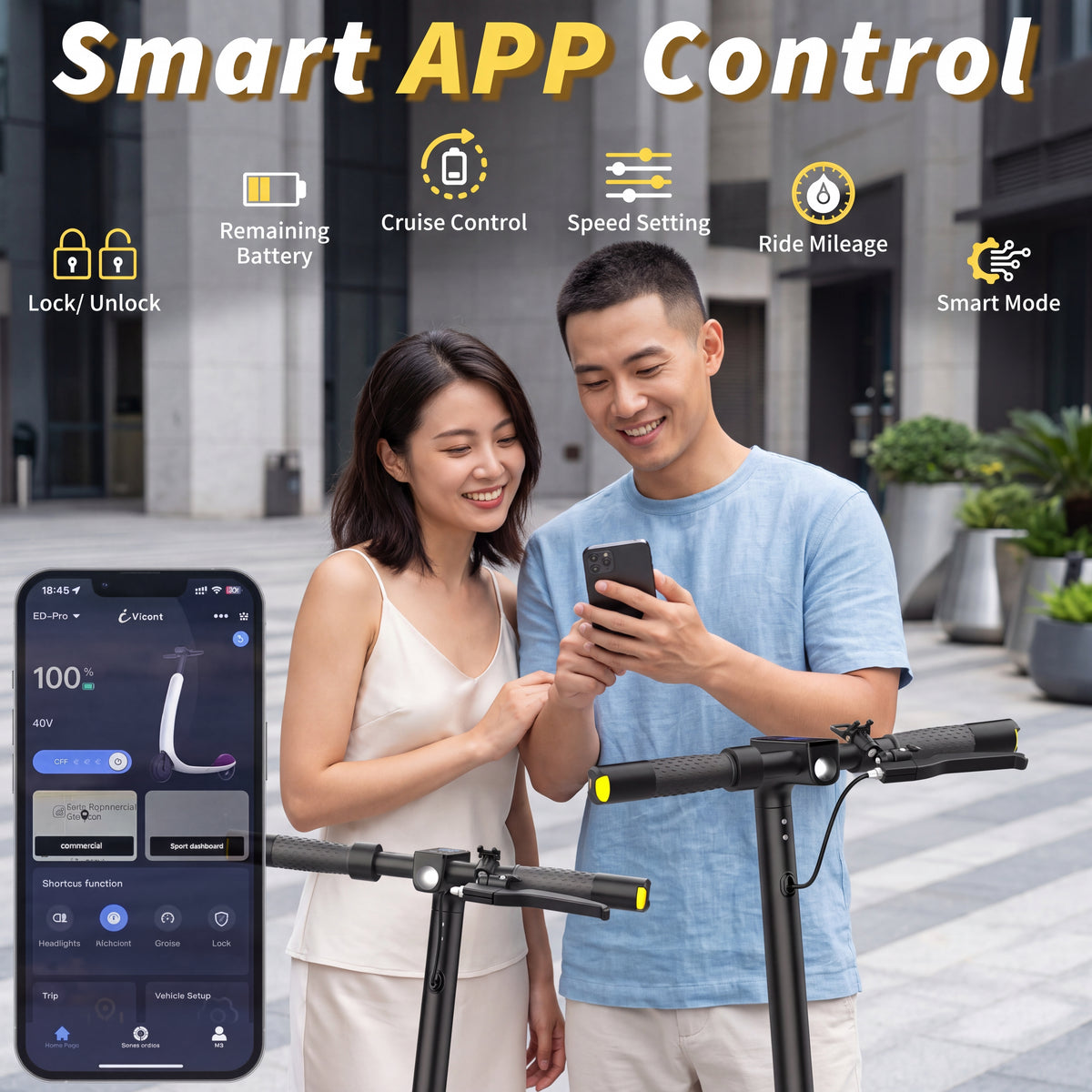 Riceel R70D elektromos roller applikációval és tempomattal