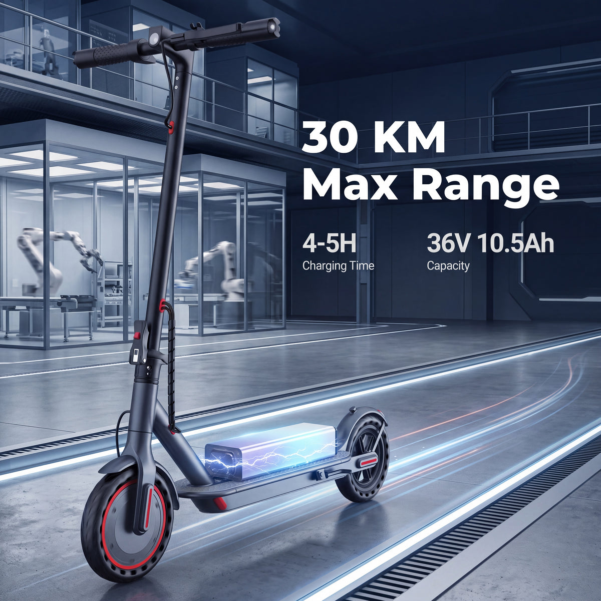 Riceel R50D elektromos roller – 36V 10,5Ah akkumulátor, akár 30 km hatótáv