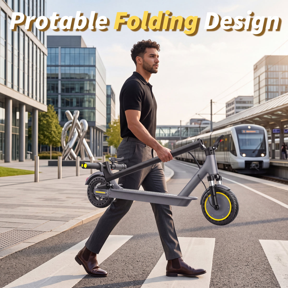 Riceel R70D elektromos roller – egy mozdulattal összecsukható