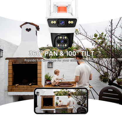 Jortan4 Dual WiFi Térfigyelő Kamera – 6MP, 360° PTZ