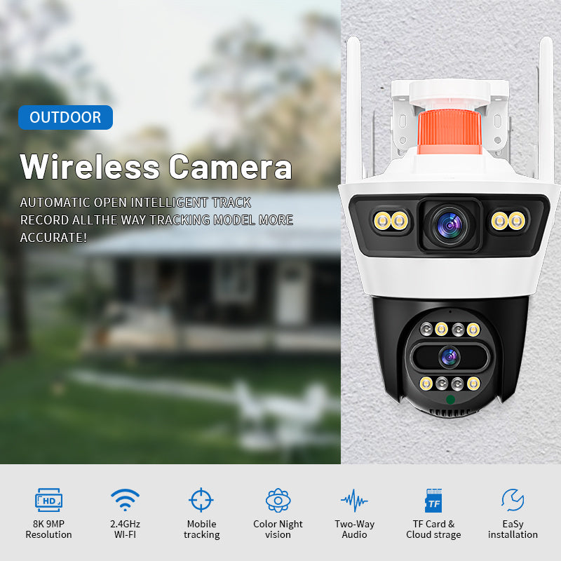 Jortan4 Dual WiFi Térfigyelő Kamera – 6MP, 360° PTZ