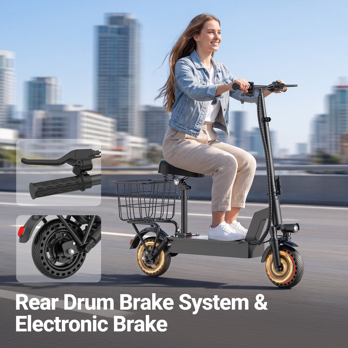 JOYHIS C10 üléses elektromos roller – 500W motor