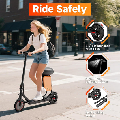 LADPED LP60XB Elektromos Roller Üléssel +  11L Táskával, 350W, 25 km/h, Összecsukható, IP65, Dupla Fék,