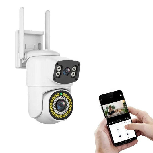 AOVO 2K Dual-Lens WiFi PTZ kamera – 3.6+6 mm duál lencse, emberkövetés, IP66