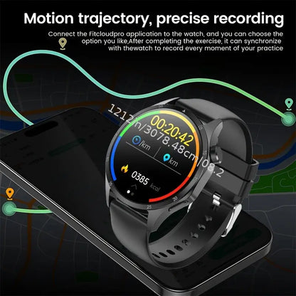 AOVO GT5 Pro Okosóra – 3,86 cm HD kijelző, AI, hanghívás, GPS, 100+ sportmód