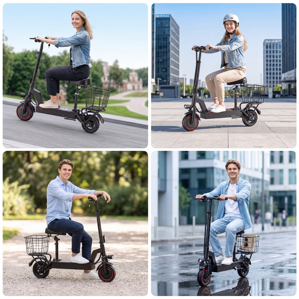 JOYHIS C10 elektromos roller hátsó kosárral