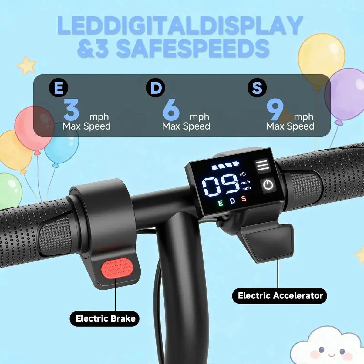 LADPED LP65 Trotinetă Electrică pentru Copii – 250W, 14,5 km/h