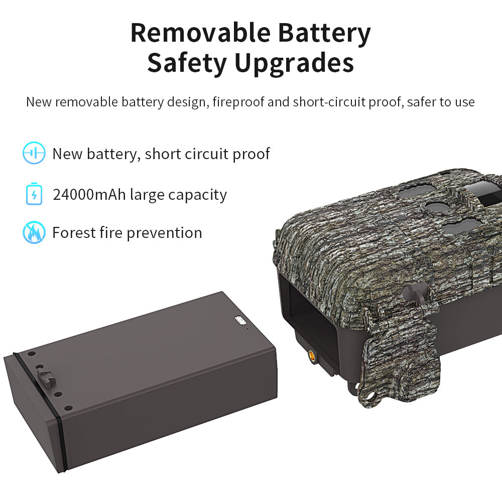 AOVO T6 4G LTE Vadász Kamera – 14MP, 2.7K, 24000mAh Akkumulátor