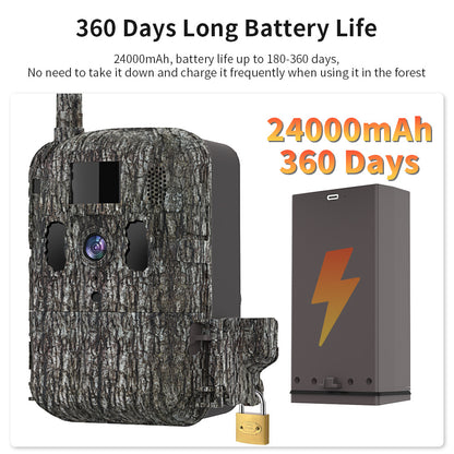 AOVO T6 4G LTE Vadász Kamera – 14MP, 2.7K, 24000mAh Akkumulátor