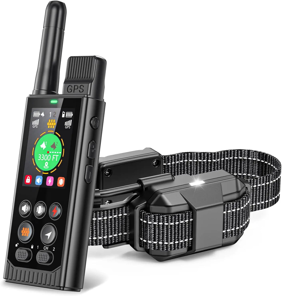 AOVO 3 az 1-ben GPS nyakörv – valós idejű GPS, kerítés és kiképzés