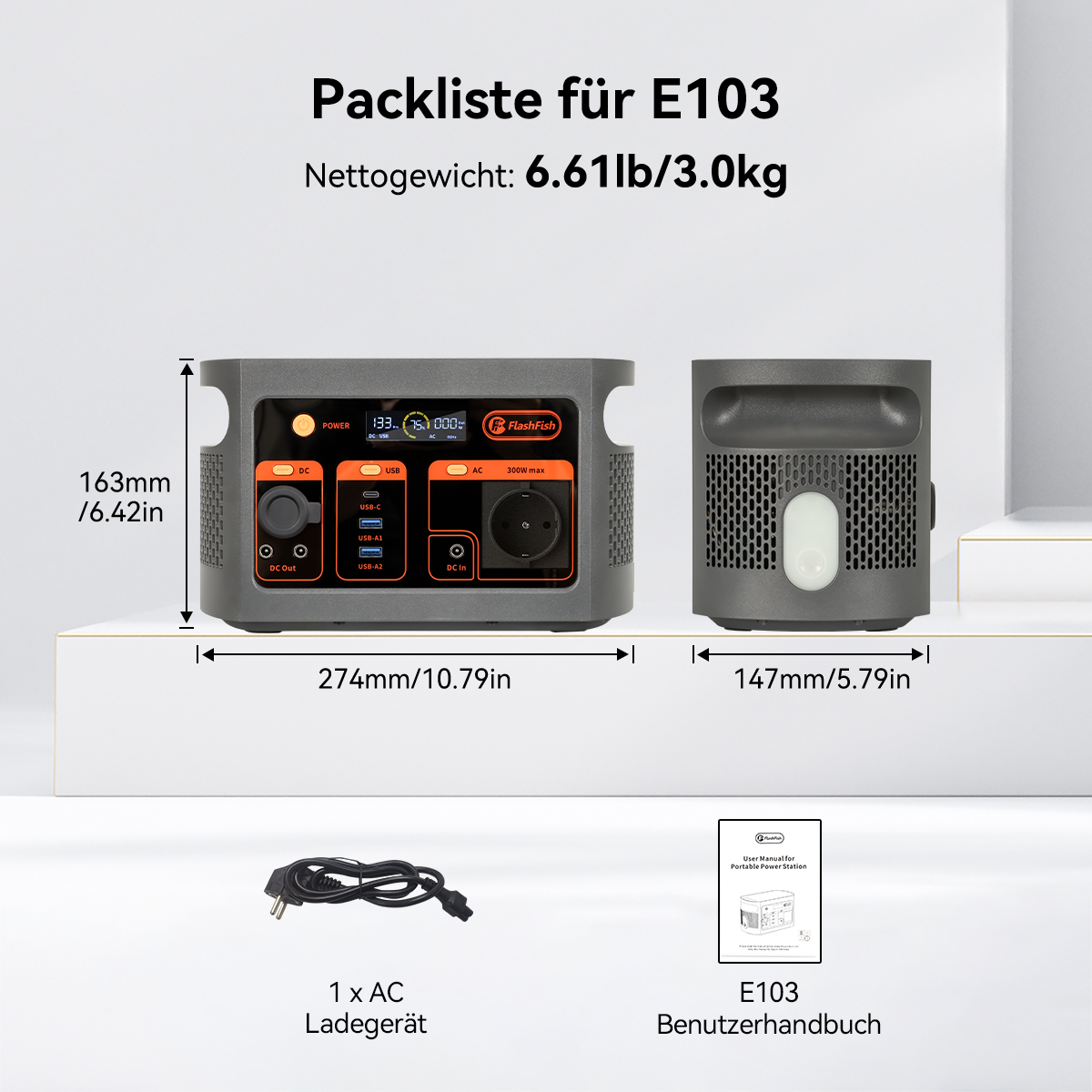 Flashfish E103 Hordozható Akkumulátor