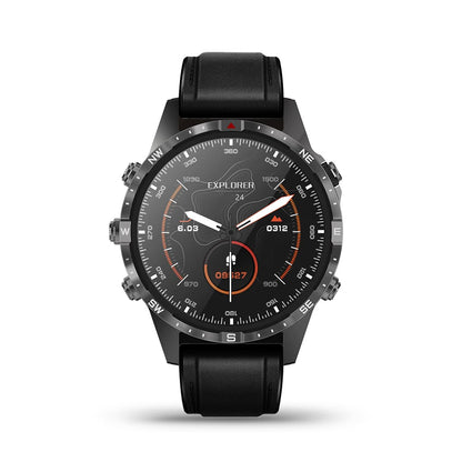 AOVO GT45 Magyar Nyelvű Okosóra – Pulzus-, Vérnyomás-, Véroxigénszint-, Vércukorszint- és EKG-mérés, Bluetooth Hívás, AMOLED Kijelző, Fekete