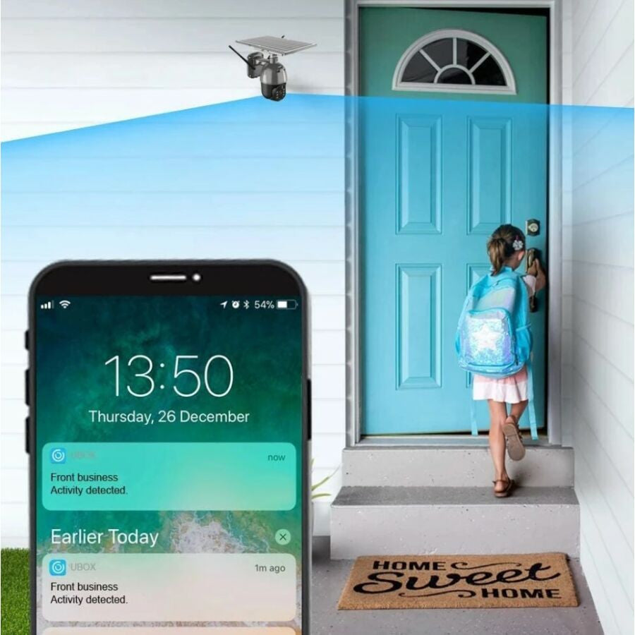 AOVO JT8181XM biztonsági kamera 4G Sim kártyás vezeték nélküli napelemes IP, 3MP, 4k