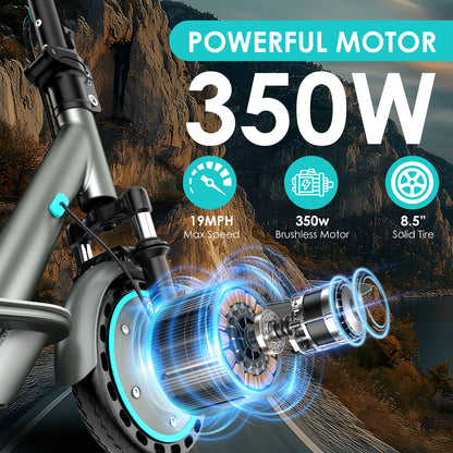 AOVO V8 MAX Elektromos Roller – Dupla felfüggesztés, 8.5" kerék, 30 km hatótáv, 25 km/h végsebesség