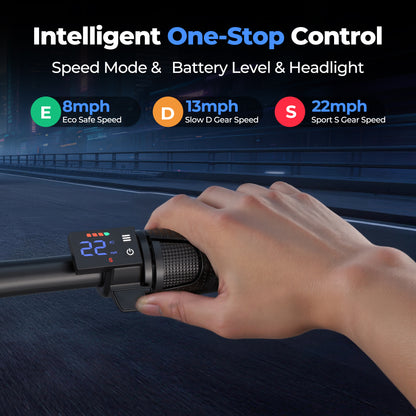 AOVOPRO ESBS XL Comfort Pro – 14" Nagyerekű Elektromos Robogó-Roller, 500W Motor, Üléssel, Csomagtartóval és Dupla Felfüggesztéssel