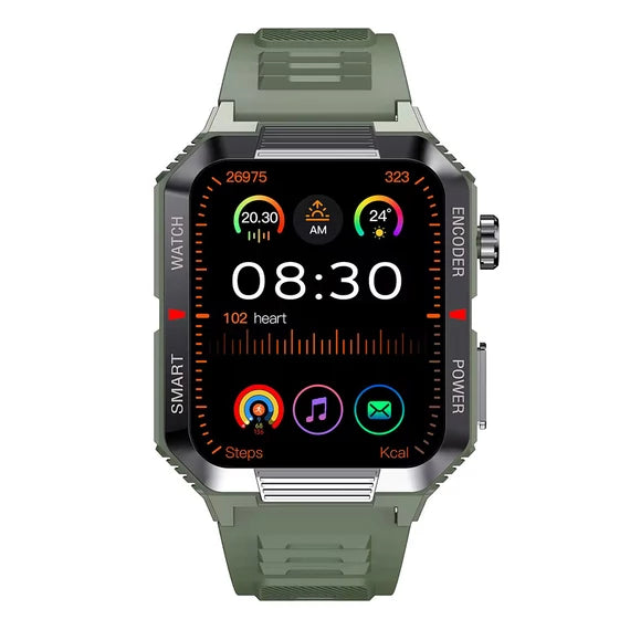 AOVO QW88 okosóra (52mm) bluetooth hívásképes, pulzus-, vérnyomás- és véroxigénmérő multisport okosóra magyar nyelvű menüvel