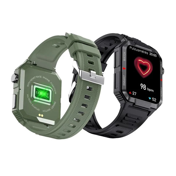 AOVO QW88 okosóra (52mm) bluetooth hívásképes, pulzus-, vérnyomás- és véroxigénmérő multisport okosóra magyar nyelvű menüvel