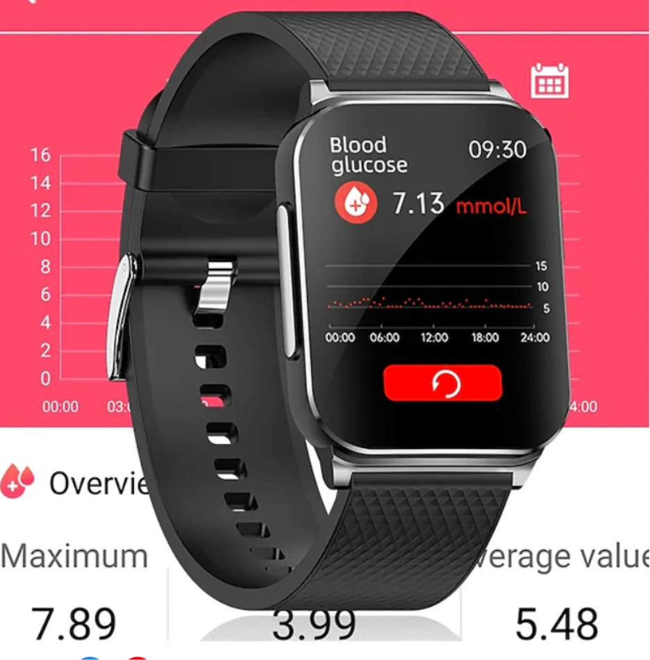 AOVO EP03 Monitor automat de tensiune arterială ECG de 24 de ore Smartwatch cu monitor de ritm cardiac + senzor ECG