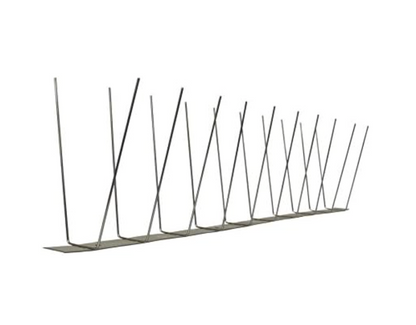MadárStop® Madárriasztó Tüske – 2 soros, 10x100 cm Rozsdamentes Acél Galambriasztó – Anti-Madár Védelem Tetőre, Párkányra, Kerítésre