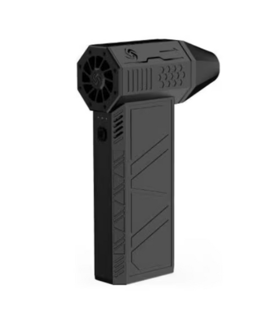 Hordozható légfúvó Turbo Jet Fan, 130000 RPM, 52M/s, 180W, 3 fokozat, autóhoz, grillhez és számítógéphez, Levelek, por és víz eltávolítása
