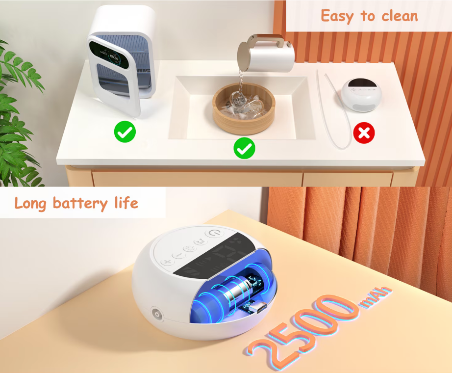 Prémium Elektromos Orrszívó Babáknak – 9 Fokozat, Éjszakai Fény és Nyugtató Zene – USB-s, Hordozható