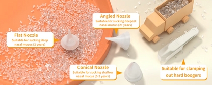 Prémium Elektromos Orrszívó Babáknak – 9 Fokozat, Éjszakai Fény és Nyugtató Zene – USB-s, Hordozható