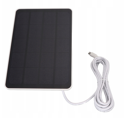 5W Hordozható Napelem Panel – USB-C csatlakozóval, térfigyelő kamerákhoz