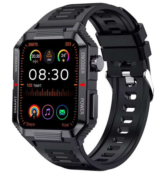AOVO QW88 okosóra (52mm) bluetooth hívásképes, pulzus-, vérnyomás- és véroxigénmérő multisport okosóra magyar nyelvű menüvel