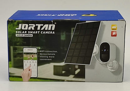 Jortan 8185XM Napelemes WiFi Biztonsági Kamera – 2K HD, Éjjellátó, Mozgásérzékelés, Kétirányú Hang, IP66 Vízálló Kültéri Kamera