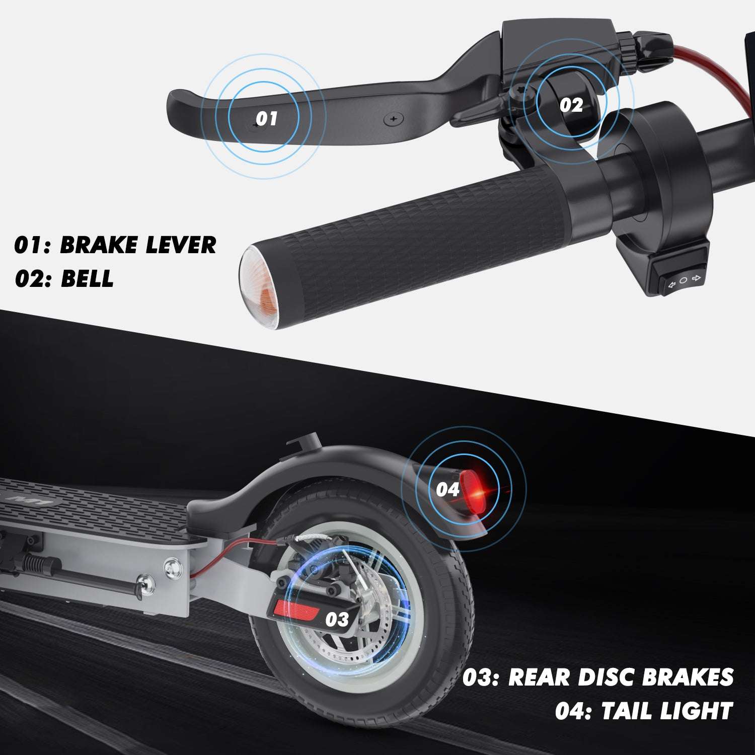 AOVO IENYRID M1 elektromos roller